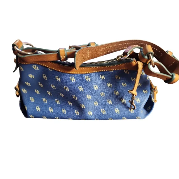 Dooney Burke Blue logo petite hand/shoulder bag - Picture 5 of 16